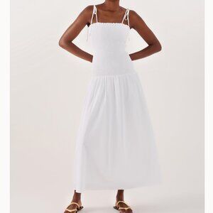 NWT. DRESS TO Cotton Cropped Lastex Dress